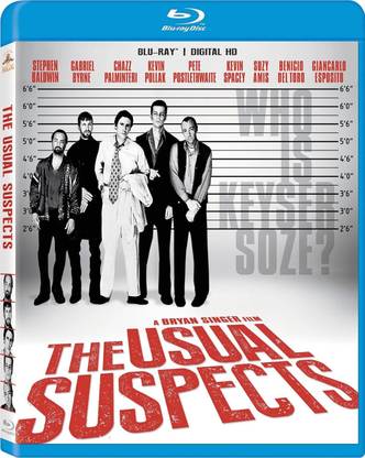 The Usual Suspects (Uncut) [Blu-ray] (1995) | Imported from USA | Region A Locked | MGM | 106 min | Crime Mystery Thriller | Director: Bryan Singer | Starring: Kevin Spacey, Gabriel Byrne