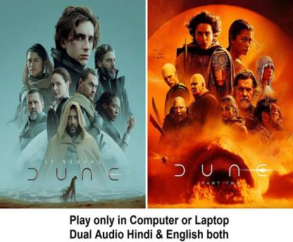 Dune Part 1 & 2 (2 Movies) in Hindi & English both play only in Computer or Laptop HD Quality without Poster