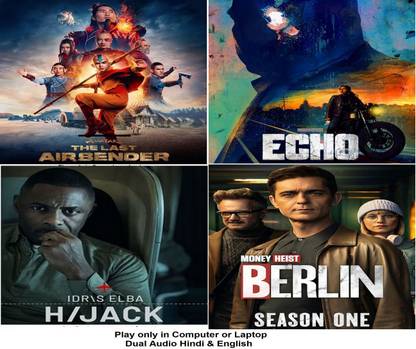 Avatar the Last Airbender season 1 (2024) , Echo Season 1 (2023) , Berlin (Money Heist) Season 1 (2023) , Hijack Season 1 (2023) in Hindi & English both play only in Computer or Laptop HD Quality without Poster