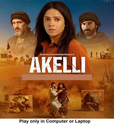 Akelli (2023) in Hindi Play only in Computer or Laptop HD print without poster