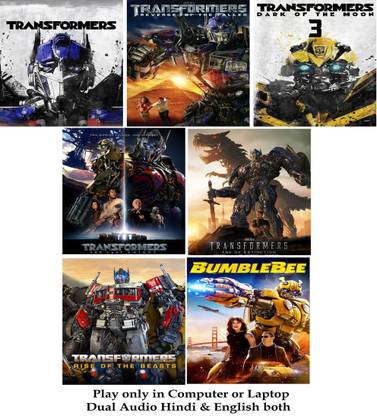 Transformers Film series & Bumblebee (7 Movies) in Hindi & English both Play only in Computer or Laptop HD print without poster