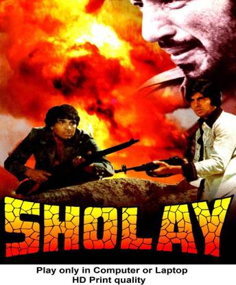 Sholay (1975) in Hindi Play only in Computer or Laptop HD Quality without poster