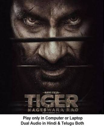 Tiger Nageswara Rao (2023) in Hindi & Telugu both Play only in Computer or Laptop HD Quality without poster