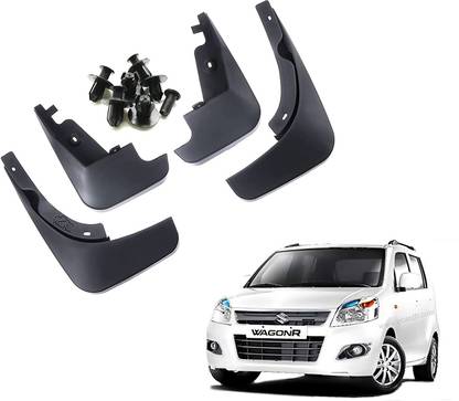Gee Cee Front Mud Guard, Rear Mud Guard For Maruti WagonR 2005, 2006, 2007, 2008, 2009, 2010