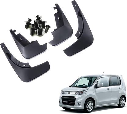 Smstrader Front Mud Guard, Rear Mud Guard For Maruti WagonR Stingray 2013, 2014, 2015