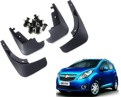 Smstrader Front Mud Guard, Rear Mud Guard For Chevrolet Beat 2014, 2015, 2016