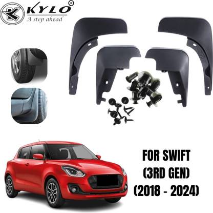KYLO Mud Flap For Maruti Swift 2018, 2019, 2020, 2021, 2022, 2023, 2024