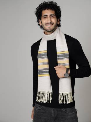 Ravaiyaa - Attitude Is Everything Striped Men Muffler