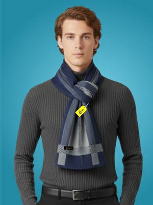 MHAX Striped Men Muffler