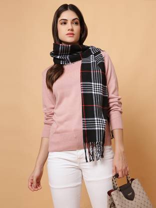 Lebami Checkered Women Muffler