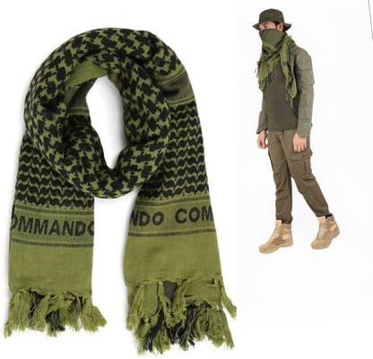 O-MART Printed, Solid, Striped Men & Women Muffler