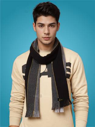 MHAX Self Design Men Muffler