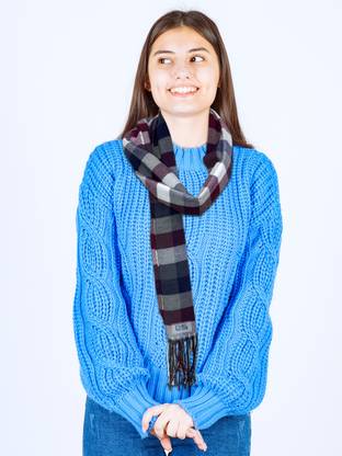 Daily Needs Shop Checkered Women Muffler