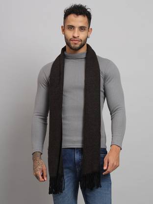 Ravaiyaa - Attitude Is Everything Self Design Men Muffler