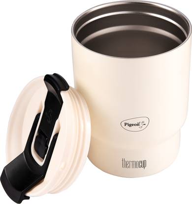 Pigeon ThermoCup,Vacuum Insulated Travel, Office with Dual Lid Technology e Stainless Steel Coffee Mug