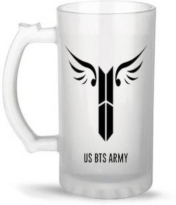 Abhirocks US BTS Army Glass Beer Mug