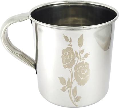 SAUBHAGYA Steel BATH MUG, Multipurpose Use MUG, Drinking Tea Coffee MUG- Large 1100ml Stainless Steel Bath Mug