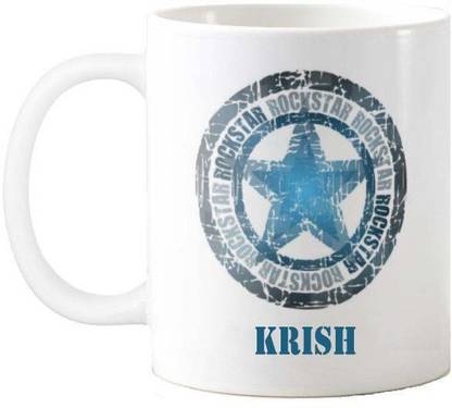 GNS Happy Birthday Gift for Krish Music 015 Ceramic Coffee Mug