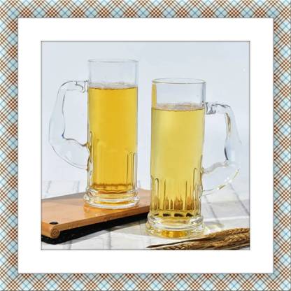 KITANDCO MUSCLE BEER MUG 600ML-2PCS Glass Beer Mug