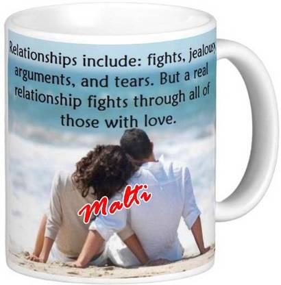 GNS Romantic Gift for Malti I Love You 093 Ceramic Coffee Mug