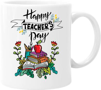 printsbea Printed Happy Teachers Day Unique Design & Quotes 04 Ceramic Coffee Mug