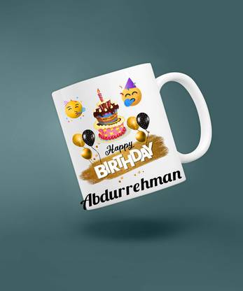 badri creations Happy Birthday Abdurrehman Super White Coffee mug Ceramic Coffee Mug