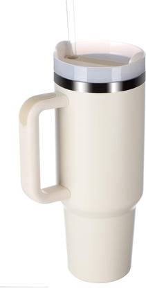 SM Enterprise Tumbler with Handle and Straw Stainless Steel Coffee Mug