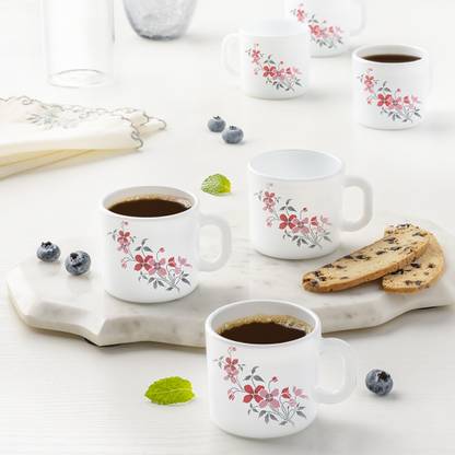 Larah by Borosil Fiore Opalware Coffee Mug
