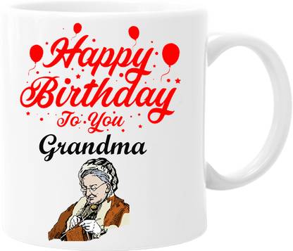 printsbea Printed Happy Birthday To You Grandma Unique Quotes Ceramic Coffee 02 Ceramic Coffee Mug