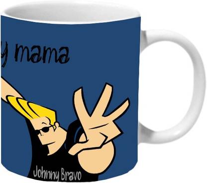 Mooch Wale Johnny Bravo Hey There Pretty Mama Ceramic Coffee Mug