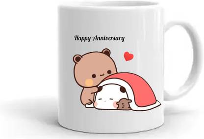 Ser Ak bubu dudu say happy anniversary Ceramic Coffee Mug