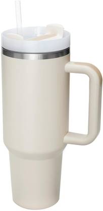 Prugo Tumbler With Handle Vacuum Insulated Tumbler Stainless Steel, Plastic Tumbler