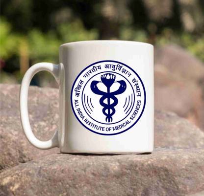 Balloonistics AIIMS DELHI COLLAGE LOGO Theme CoffeeMug for Gift and Choice for Kids Friends Ceramic Coffee Mug