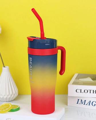 Suthar's Leak Proof Tumbler,Gradient Color Stanleys Tumbler Plastic Tumbler