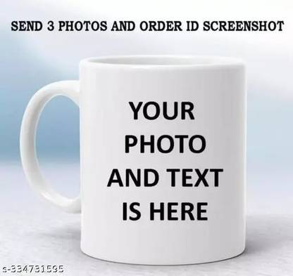 Deepthinker PHOTO PRINTING CUSTOMISED PHOTO MUG CUP Ceramic Coffee Mug