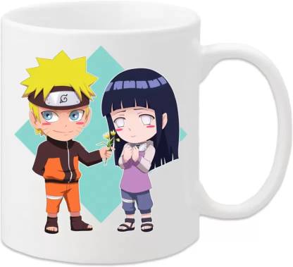 Yashukraft Naruto hinata cartoon printed Ceramic Coffee (325 ml) Ceramic Coffee Mug