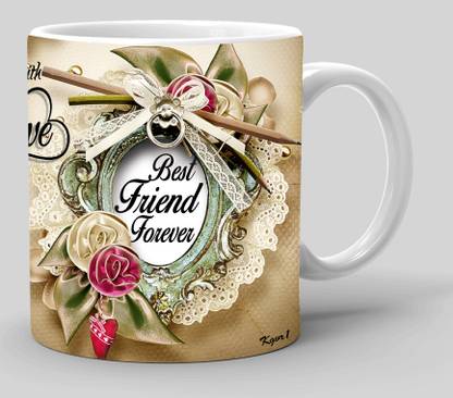 Kgvr1 "Best Friend Forever Love"Best Gift for Friends|Boys|Kids|Birthday|Printed Ceramic Coffee Mug