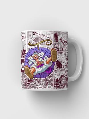 Since 7 Store One Piece Luffy 5 Coffee Collectible Monkey D. Luffy Merch Ceramic Coffee Mug