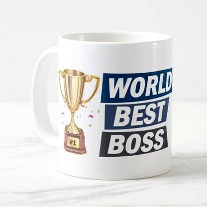 Exciting Lives Worlds Best Boss Ceramic Coffee Mug