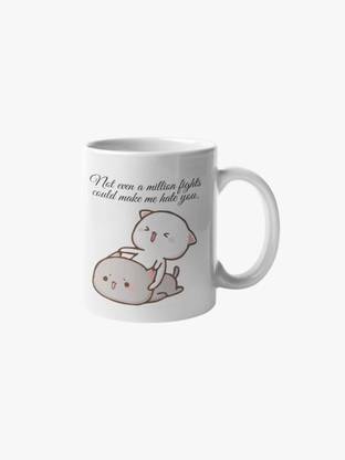 Couples Emotion Goma Peach Gift For Couples Ceramic Coffee Mug