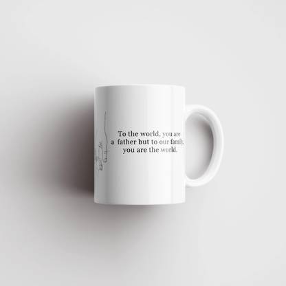 MugsNation Dad's Strength | Masculine Design Printed Gifting Ceramic Coffee Mug