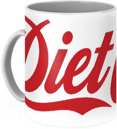 MoreAndMore Specially Designed Glossy Diet-Coke Coffee Printedss Ceramic Coffee Mug