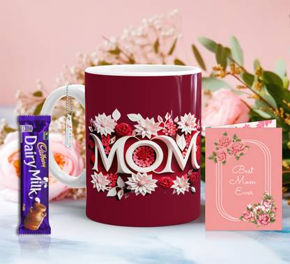pramonita Mothers Day Gift With Chocolate And Card MMC-11 Ceramic Coffee Mug