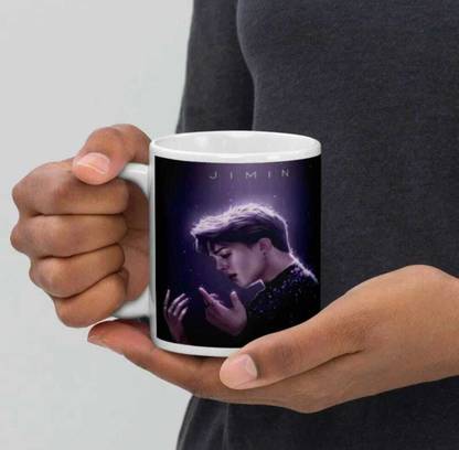 Manorath BTS Signature BTS Army BTS Bangtan Boy Jimin Printed Ceramic Coffee Mug