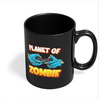 ICARUSBOX Icarus Box Planet of Zombie Halloween Black Coffee Gift Birthday Friends Ceramic Coffee Mug
