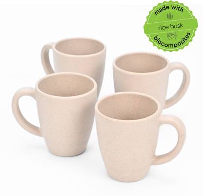 Eha Earth Friendly Classic Coffees | Made with Rice Husk | Unbreakable Biocomposite Coffee Mug