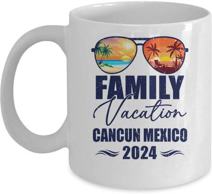 AVP Cancun Mexico Matching Family Vacation 2024 Making Memories Tea/Coffee Ceramic Coffee Mug