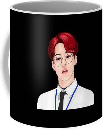 Convay BTS Designers Printed 350 ml for Gift & Personals Use Ceramic Coffee Mug