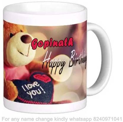 GNS Romantic Happy Birthday Gift for Gopinath Love theme Message 012 Ceramic Coffee Mug