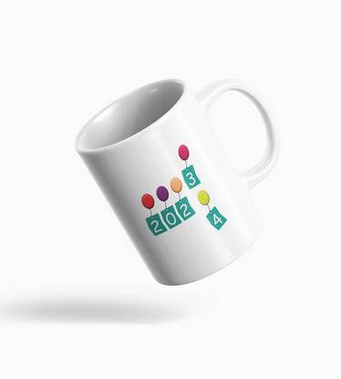 Tulip Art Cheers to New Beginnings: Welcoming 2024 with a Sip-Bid Adieu to 2023 Ceramic Coffee Mug